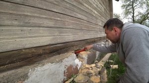 Ремонт фундамента деревенского дома. Часть 1.