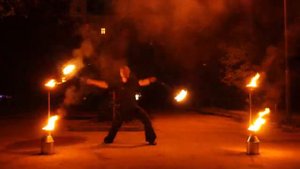 Дмитрий (Ifrit) Филатов Freestyle Fire Poi (14.07.2012)
