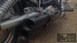 Кастомный выхлоп от Black Rhino tuning для Harley Davidson V-ROD