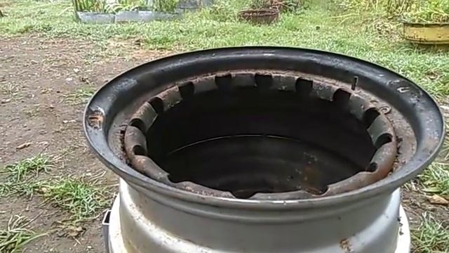 печка из колесных дисков через 3 месяца экстлуатации смотреть онлайн