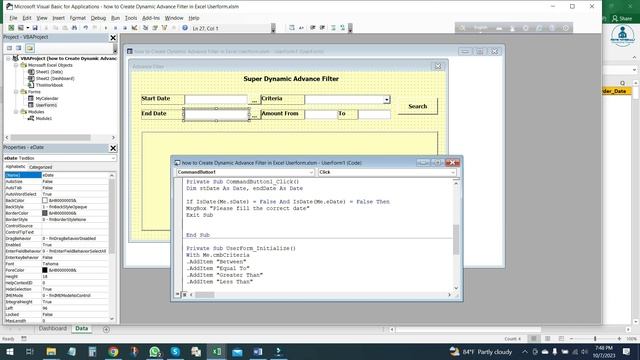 How to create super advance search function in excel vba