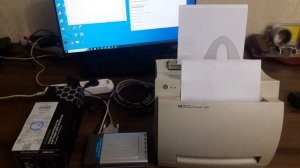 HP 1100 и принт- сервер D-Link DP-300+. Сетевой принтер на Win 10 (x64).