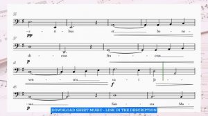 ✞ Bach / Gounod BARITONE Ave Maria in G • baritone voice music sheet with piano accompaniment