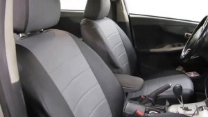 Установка авто чехлов на Toyota Corolla.