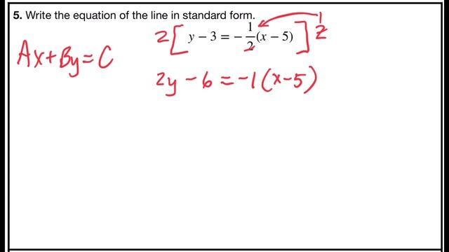 Point Slope Form to Standard Form (With Fractions!) смотреть онлайн