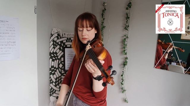 New violin strings: Pirastro Tonica // thoughts on low tension strings & playing some songs смотреть онлайн