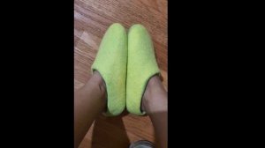 Мокрое валяние. Мои первые тапки ?