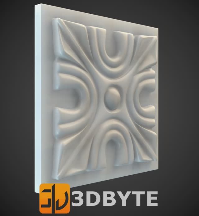 #3dmodel - Square #decor 5 || Квадратный декор 5 #3dbyte #3dprint