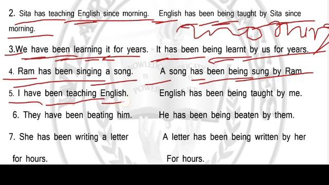 Active To Passive Voice Present Perfect Continuous Tense / By : - Sajiwan Sir. смотреть онлайн