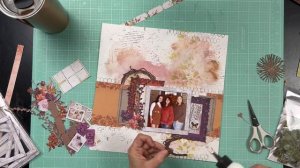 Thankful | Scrapbook Layout Process | 49 and Market: Plum Grove Collection