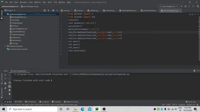 How to add a Image to a Radio Button in Tkinter.