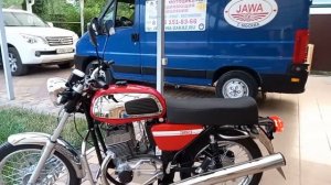 Новый мотоцикл Ява 350/640/157 " Retro", первый запуск ДВС.