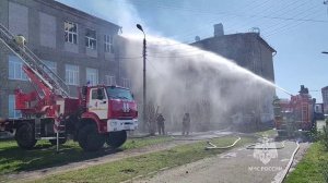 Ликвидация пожара в Семеновской школе-интернате