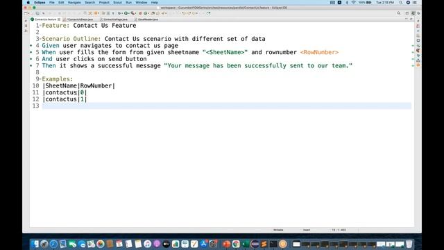 PART 7 - Cucumber Feature file with Excel Data || Excel Utility || Apache POI API