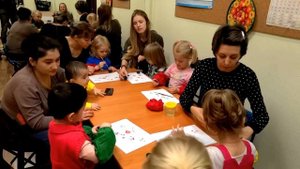 Занятие по раннему развитию с детьми 2-3 лет в центре "Гармония" г. Мытищши