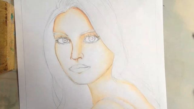 1 ВИДЕО НА КАНАЛЕ!!! Рисуем портрет смотреть онлайн