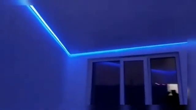 Натяжной потолок с контурной подсветкой смотреть онлайн