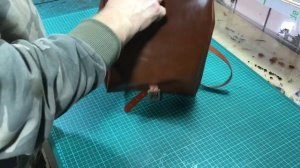 Кожаный рюкзак, натуральная кожа, индивидуальный пошив, ручная работа