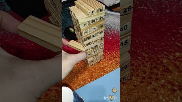 #дженга с #цифрами и с игровыми #кубиками  #jenga
