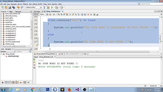 CONTAINS AND CONTENT EQUALS METHODS OF STRING CLASS IN JAVA (URDU / HINDI) смотреть онлайн
