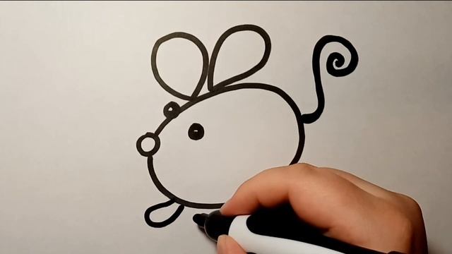 Как нарисовать мышку. Как нарисовать мышку детям | Как просто нарисовать мышку детям