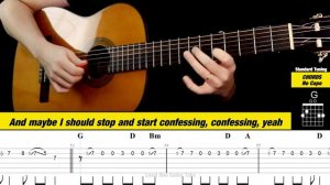 THERE'S NOTHING HOLDIN' ME BACK Guitar Cover with Tabs | Tutorial (Shawn Mendes)