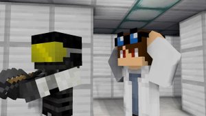 Minecraft SCP-096 kills server guard animation