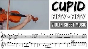 Free Sheet || Cupid - Fifty Fifty || Violin Sheet Music