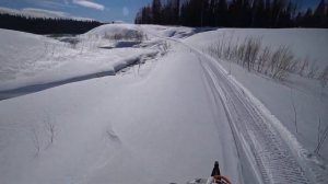 Поездка на снегоходе по приискам на реке Матвеевка