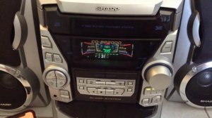 Sharp CD-BP2000 Old Skool 90s hifi system Demonstration Demo Sound Check