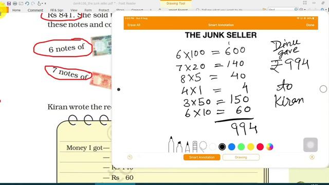 The junk seller Class IV Math part 3 смотреть онлайн
