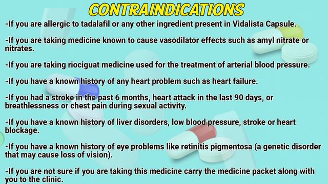 Vidalista (tadalafil)  how to use: How and when to take it, Who can't take tadalafil смотреть онлайн