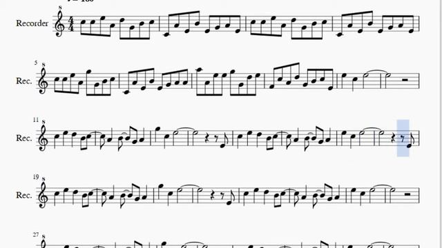 Recorder Sheet Music: How to play Chocolate Rain by Tay Zonday смотреть онлайн