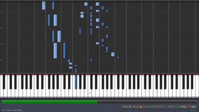 Bleach - Change Piano Tutorial Synthesia смотреть онлайн