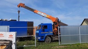 Серия 2. Готовимся к монтажу погреба Tingard.  Разгрузка погреба