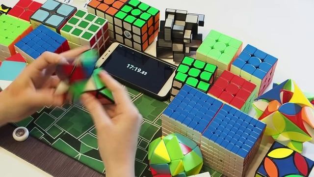 Собрал всю свою коллекцию головоломок. Сборка всех кубиков Рубика смотреть онлайн