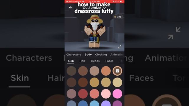 how to make dressrosa luffy in roblox