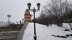 Мурманск зимой, дневная прогулка по Мурманску