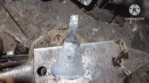 Кованный топор из полуоси#рекомендации #youtube #самоделки #ковка #кузница
