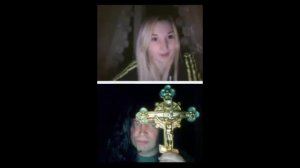Мужик в парике с крестом по вебке Видео прикол Девушки Вебка Веб камера и золотой крест