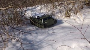 WPL E-1 (GT-SM/GAZ-71) 1:16 Scale RC Tracked Transport Vehicle - Snow & ice performance trials