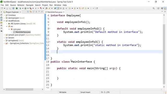 default method and static method in java8|| interface || Explanation in Telugu
