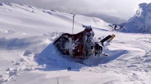 СК опубликовал видео с места крушения вертолета Robinson на Сахалине