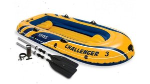 Надувная лодка Challenger 3 Set, весла/насос, до 300кг (Intex) обзор 68370