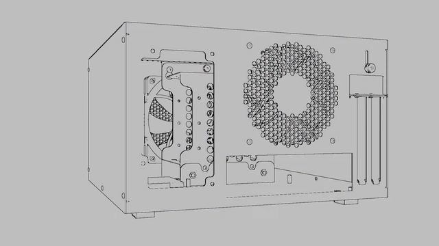3D Modeling of PC Case / 3D Моделирование корпуса для ПК (P-1) смотреть онлайн