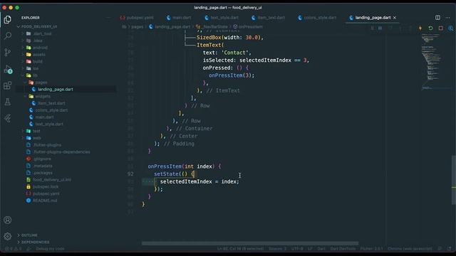 Flutter web and Figma - Food delivery UI  - SpeedCode - part1
