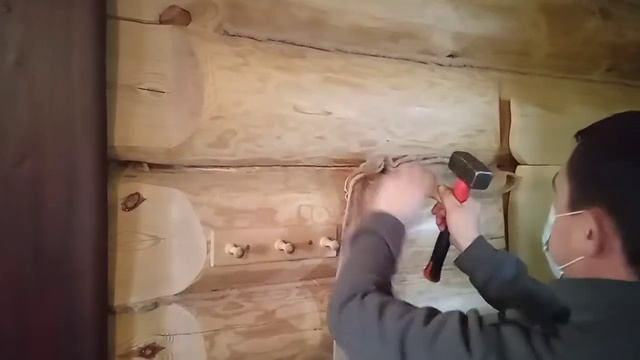 Конопатка сруба джутом#выбор инструментов