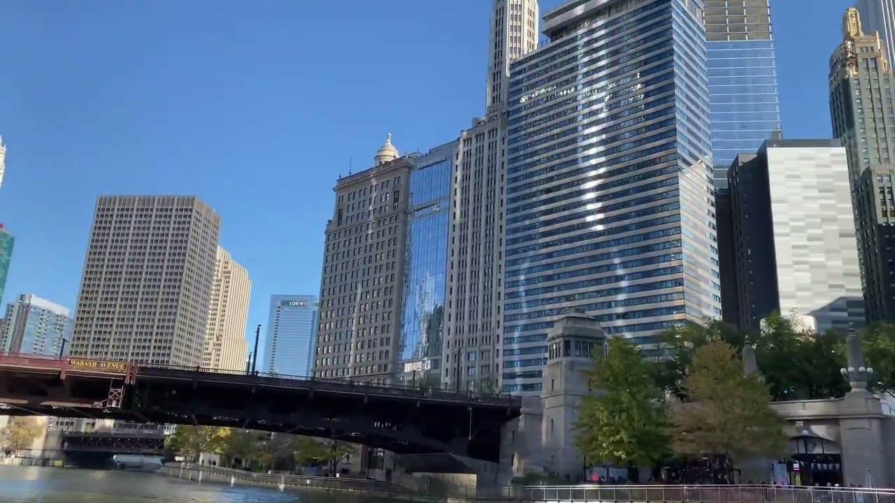 Америка  Chicago речной трамвайчик ⛴❤️//7
