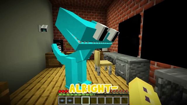 True Story of CYAN RAINBOW FRIEND in Minecraft! смотреть онлайн