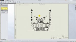 Solidworks. Урок 9.9 Наложенный вид - создание чертежа
